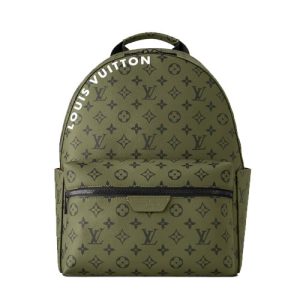 M46802 Louis Vuitton Discovery Backpack PM Men Olive Green Leather